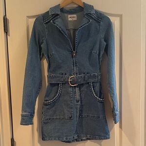 Show Me Your MuMu Denim Outlaw Dress